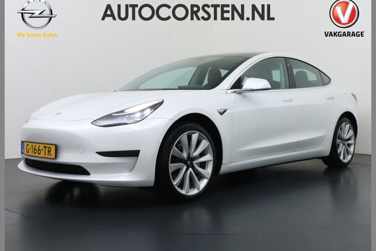Tesla Model 3 RWD SR+ 60kWh 325PK 19" FSD-3 Computer AutoPilot Leder PanoDak Adaptive cruise Camera's Elektr.-Stuur+Stoelen+Bank+Spiegels+Geheugen+Easy-Entry+Verwarmde stoelen Park assistent PDC WIFI Ecc Lane-Assist Speed-Assist