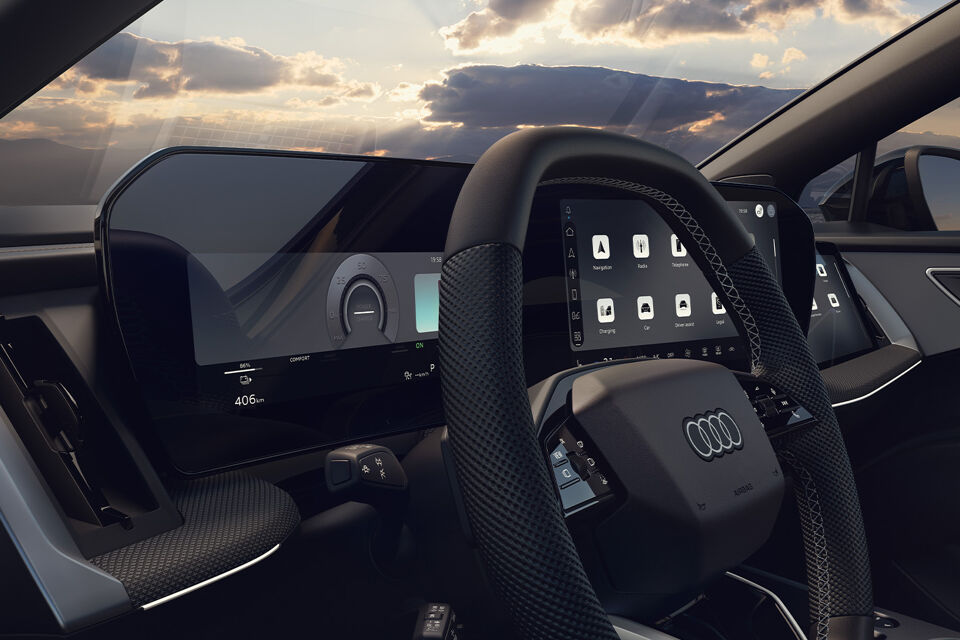 Nieuwe Audi Q4 Sportback e-tron stuur