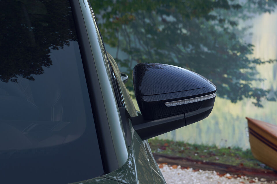Nieuwe Audi Q4 Sportback e-tron carbon spiegel