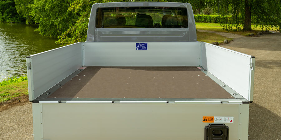 VW e-Transporter pick-up dubbele cabine laadbak