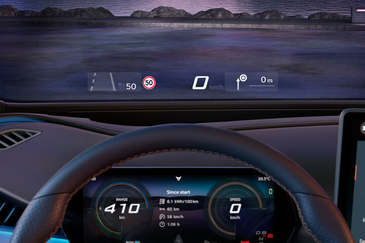 CUPRA Tavascan Augmented Reality Head-up Display Content