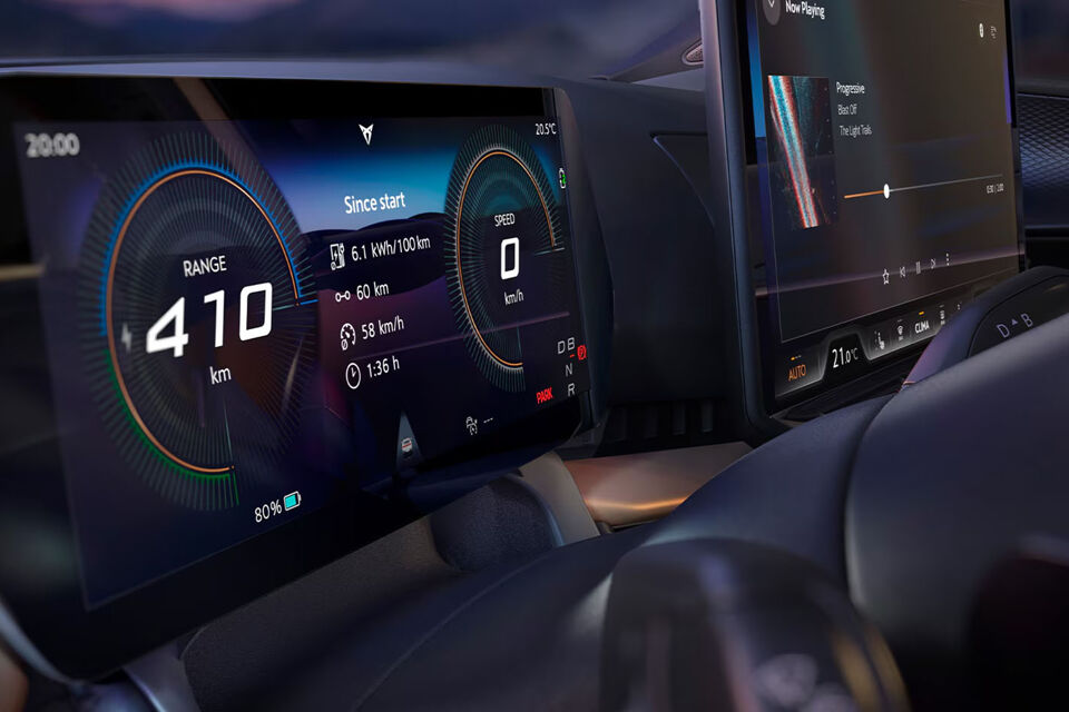 CUPRA Tavascan Digital Cockpit en 15 inch Scherm Content