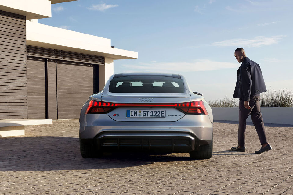 S e-tron gt quattro achterkant