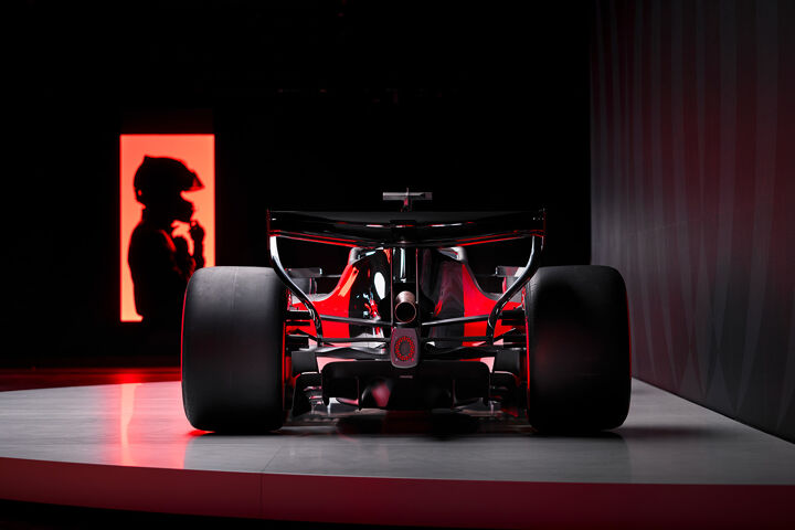 Audi F1 auto achterkant