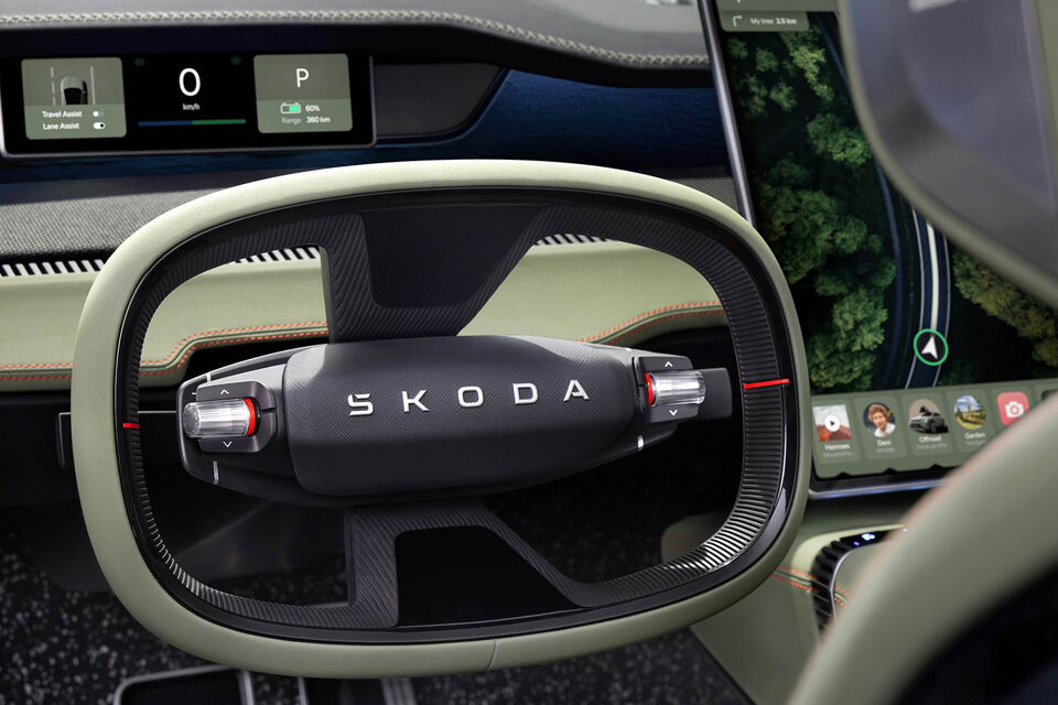 Skoda Vision 7S - stuur