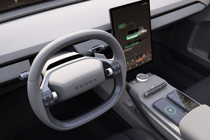 Skoda Vision O - stuur