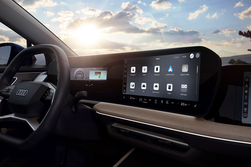 Nieuwe Audi Q4 e-tron infotainment scherm
