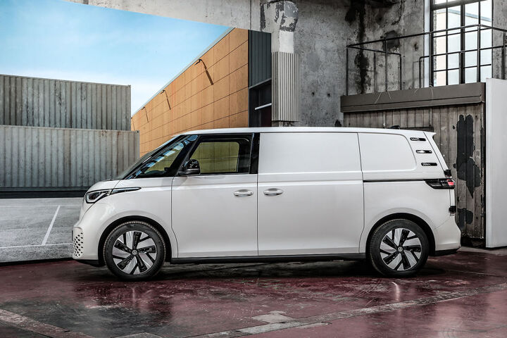 Volkswagen ID. Buzz Cargo Lange Wielbasis Wit Zijkant Content